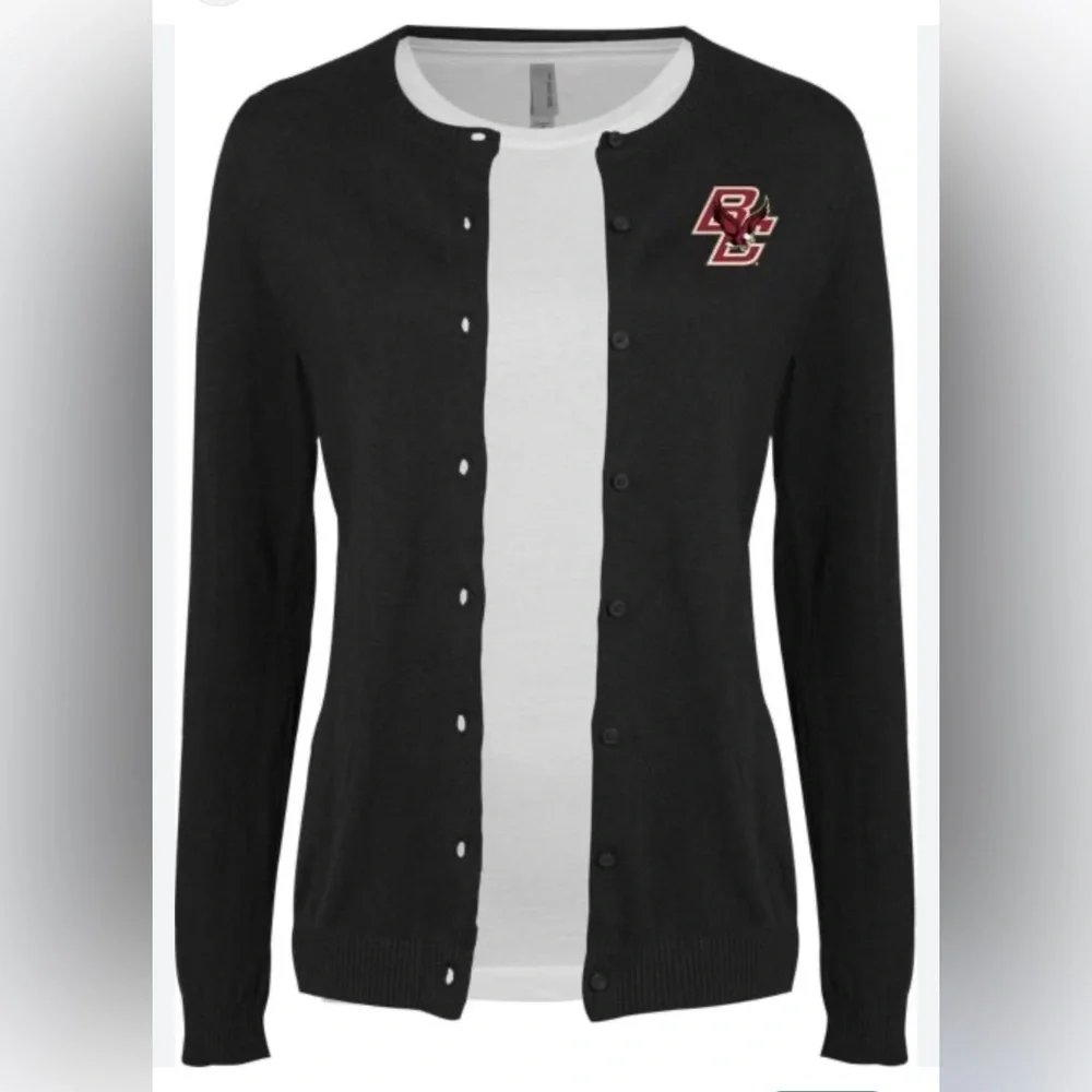 Boston College Cardigan Sweater XL Primary Mark XL Like New BC Sport